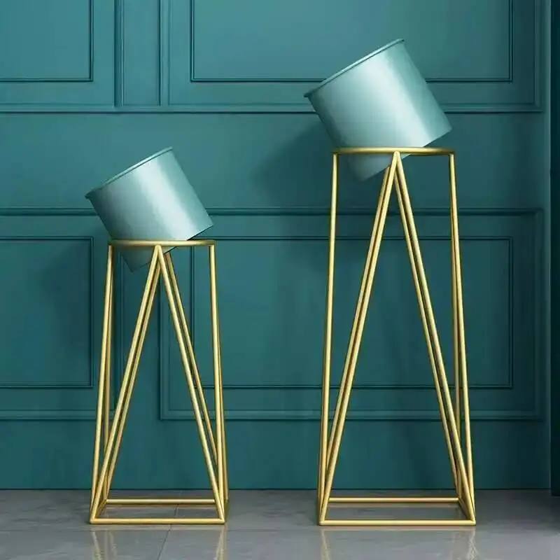 

Designer Aesthetics Display Flower Stand Modern Balcony Light Luxury Flower Stand Living Room Decoration Muebles Home Furniture