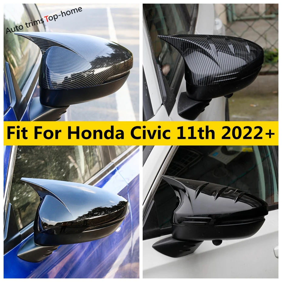 

Outside Rearview Mirror Decoration Cap Housing Shell Protector Cover Trim For Honda Civic 11th 2022 2023 2024 Car Accessories