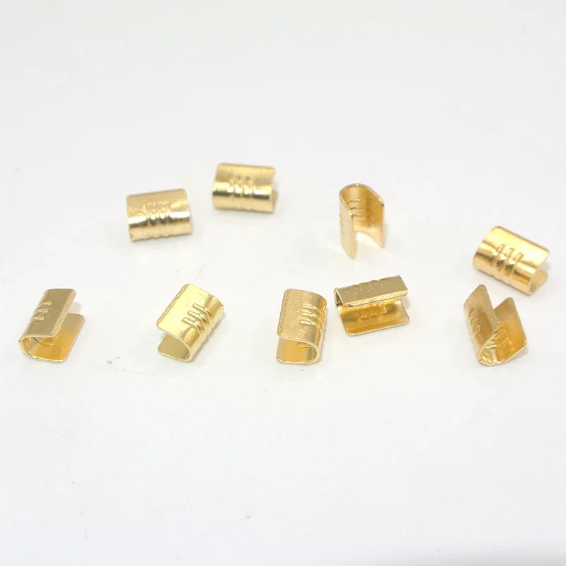 100 pcs lot 0.2-10 mm2 U-Shaped Crimping Terminal H62 Brass Wire Buckle Poly Wire Nose Wire Connector 454TS 454A 454B 454C 454D