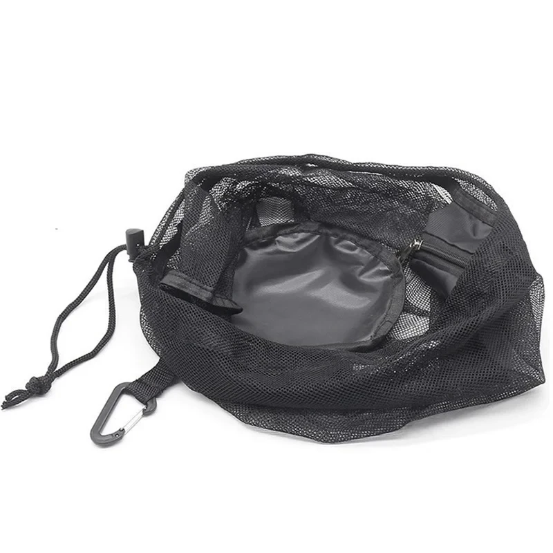 Mesh Soccer Ball Bag Extra Large Drawstring Basketball Storage Bag With Zipper Pocket Volleyball Football Net Pack Gym Bags