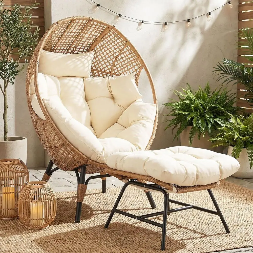 Zenith Nest Chair used indoors as a cozy reading nook in a living room corner