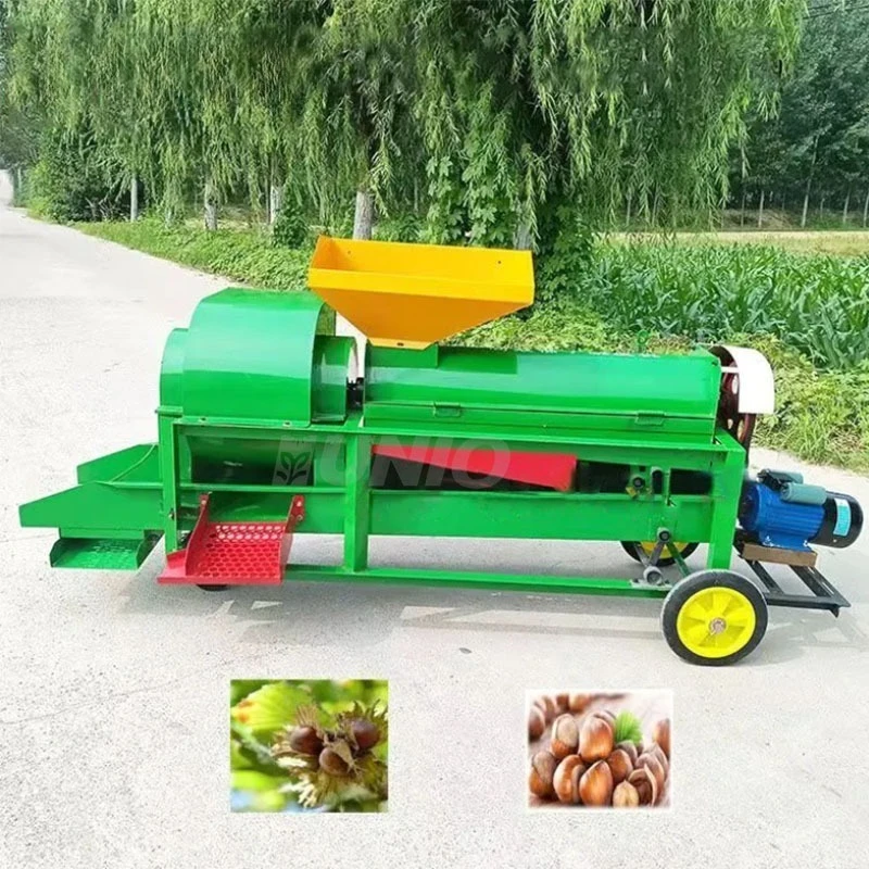 Hazelnut Harvester Dry and Wet Peeling Machine for Home Use Shelling Machine for After Maturity Hazelnuts