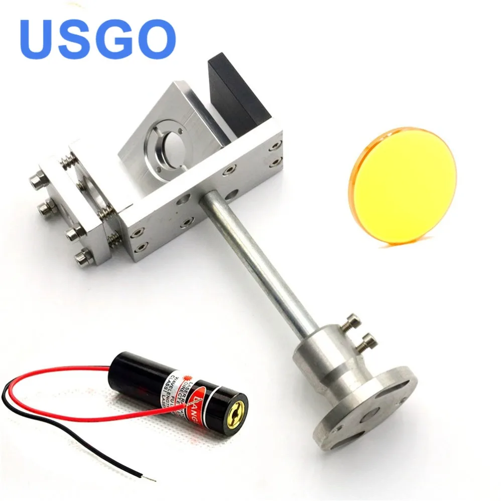 

USGO Whole Set 20mm Co2 Laser Beam Combiner with Mount Laser Pointer For Laser Engraving Cutting Machine