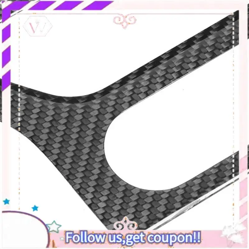 

Portable 1 Pcs Car Carbon Fiber Interior Center Console GPS Panel Cover Trim Fit For Ford Mustang All Model 2014 -18