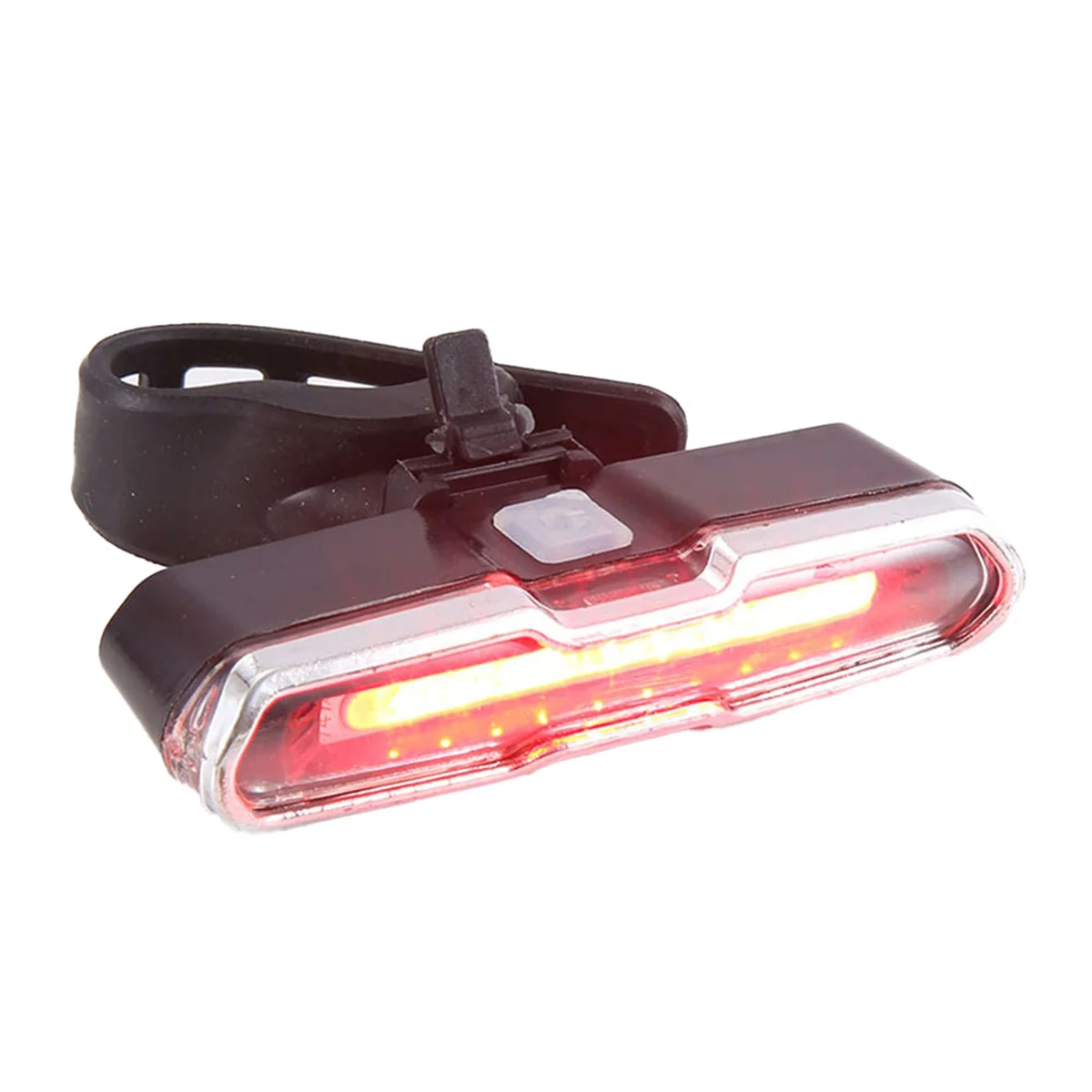 LED Bike Tail Light Red & Blue USB Rechargeable Waterproof Super Bright Multipurpose Emergency Light