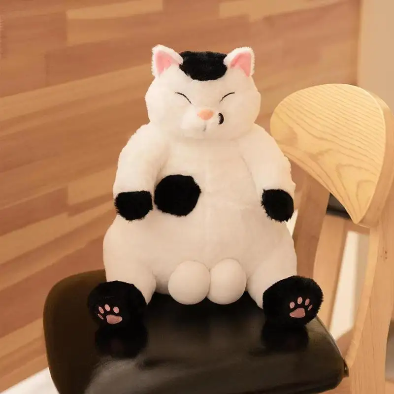 Japan cute Lazy cat lazy egg cat plush toys cute cartoon cat doll for girls