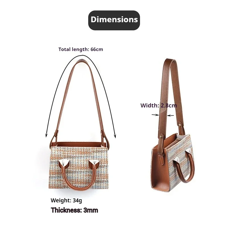 66*3cm Durable Leather Bags Strap Replacement Women Handbag Handle Crossbody Shoulder Bag Strap DIY Bag Accessories Purse Belts