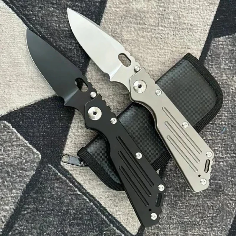 

Stri SNF Pocket Folding Knife 14c28n Blade TC4 Titanium Alloy Fire Lines Handle Tactical Camping Hunting EDC Survival Tool