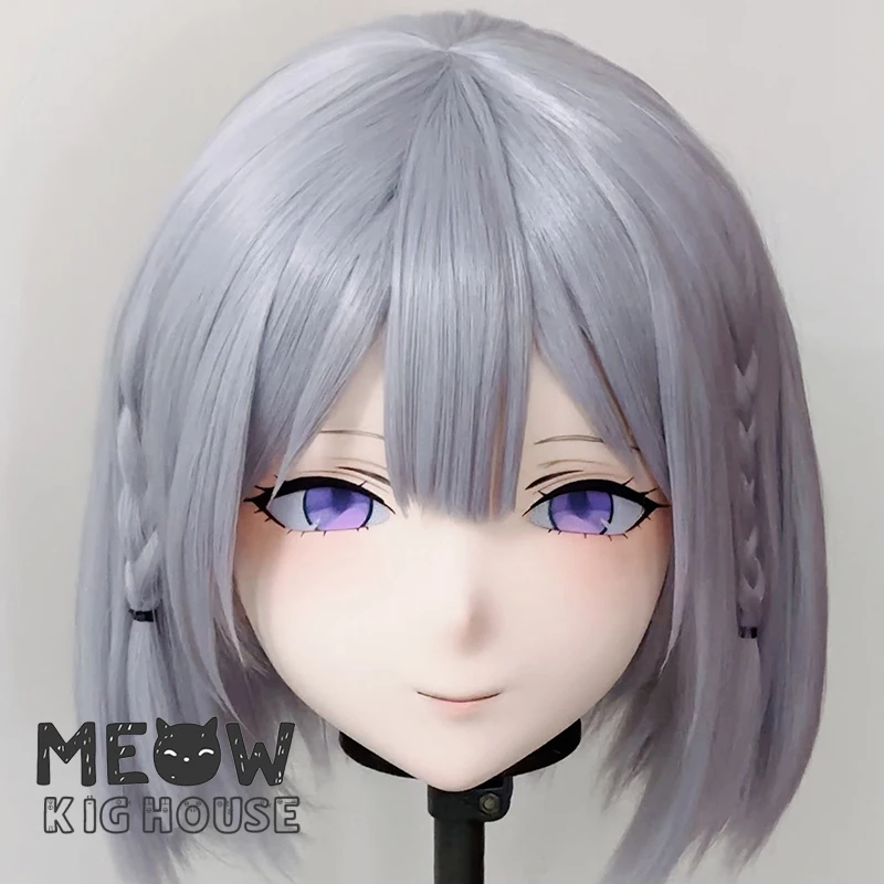 

(MEO588) Customize Handmade Full Head Lockable Crossdress Male to Female Japanese Cartoon Anime Game Character Kigurumi Mask