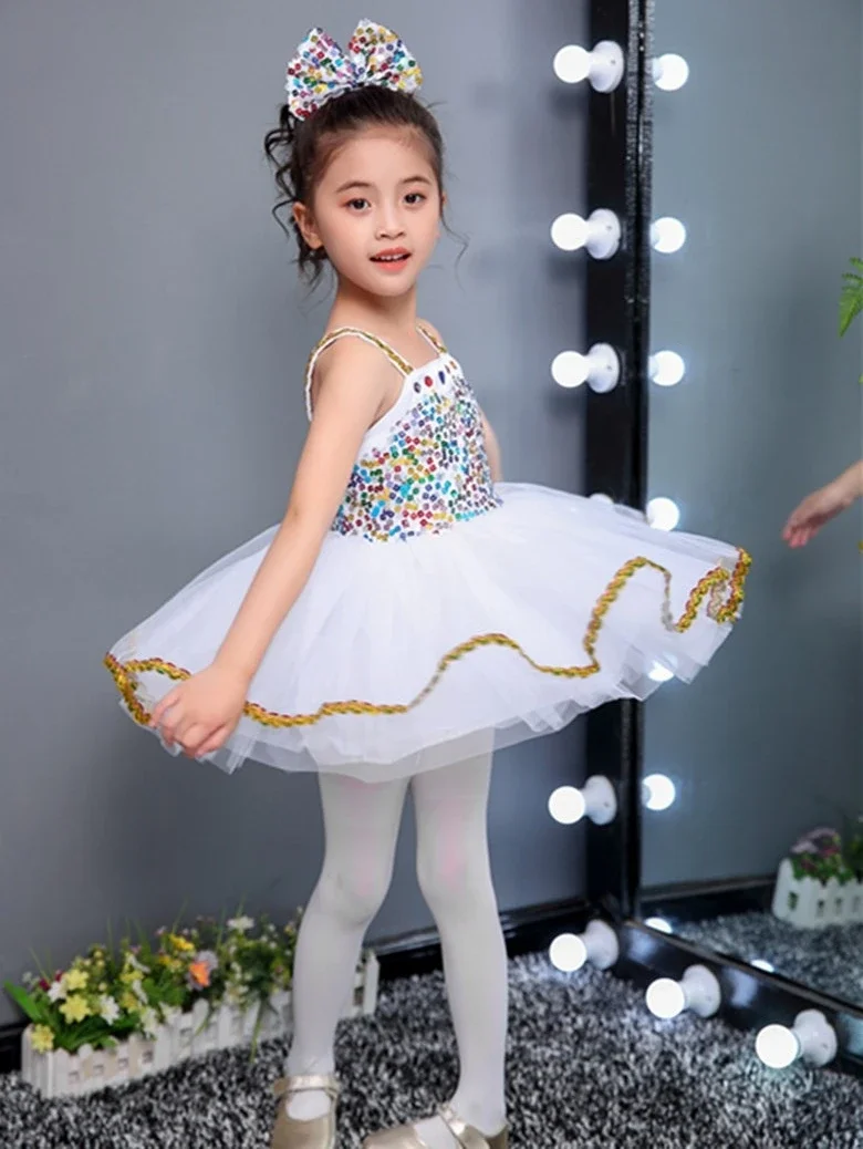 Schöne Prinzessin Tutu Kleid für Mädchen Tanz Leistung wunderschöne Ballett Kleid Mädchen Bühne Neuankömmling Ballett Kleid für Kinder