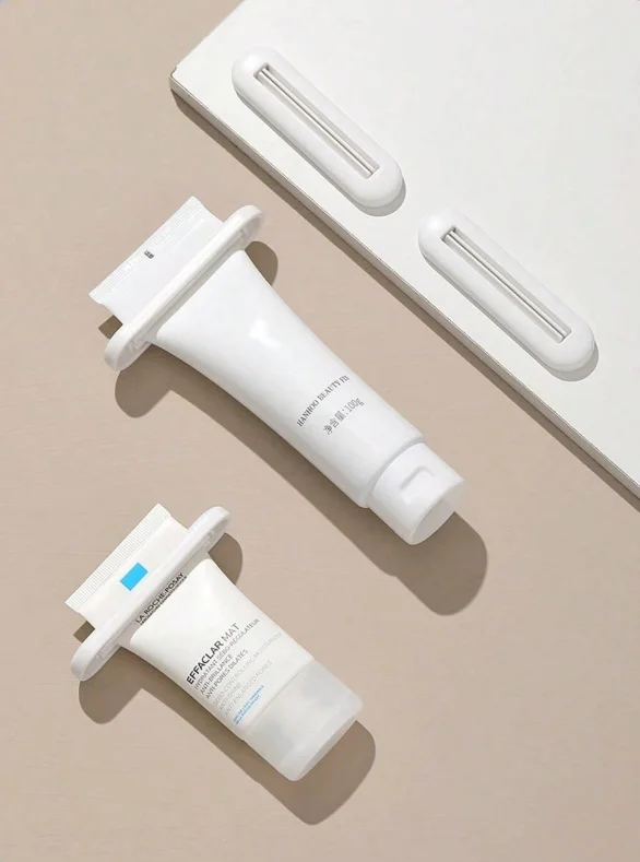 

1Pcs Manual Toothpaste Squeezer Japanese Style Slouchy Toothpaste Holder Minimalist Bathroom Organizer Cleanser Dispenser Home Room Decor Vanity Travel Bedroom Makeup Accessories Women Gift
