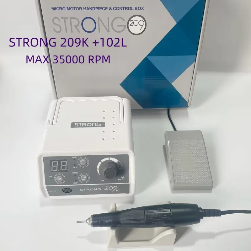 آلة تلميع قوية 210 قوية 209K مثقاب أظافر فني مختبر الأسنان آلة تلميع المجوهرات آلة الحفر الكهربائية #6