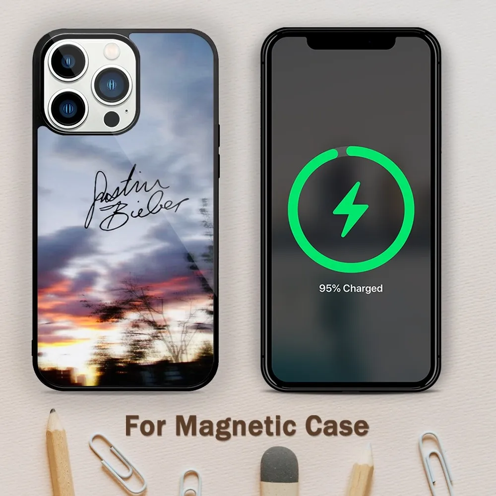 Singer J-Justin B-Bieber Phone Case For Magnetic Attraction iPhone 11 12 13 14 15 Mini Pro XS Max X S Plus XR Shell