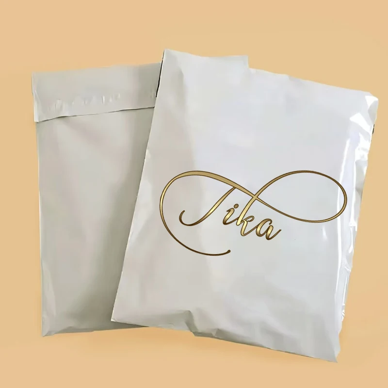 Nunify 100Pcs Bags For Packaging Wigs Mailer Plastic Custom Mailing Shipping Bags With Logo Self SealWaterproof Strong Bags