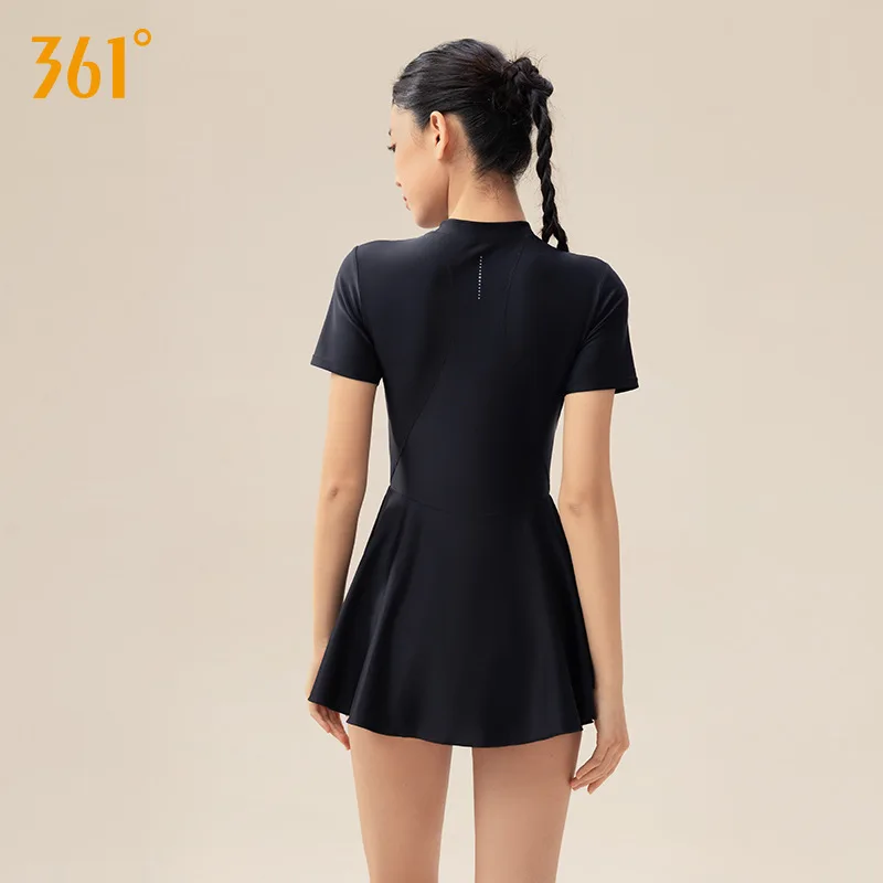 

Women Short Sleeve Water Sports Beach Surfing Push Up SwimSuit Bathing Glasses One Piece Quick-Dry Athletic SwimWear Swim Cap