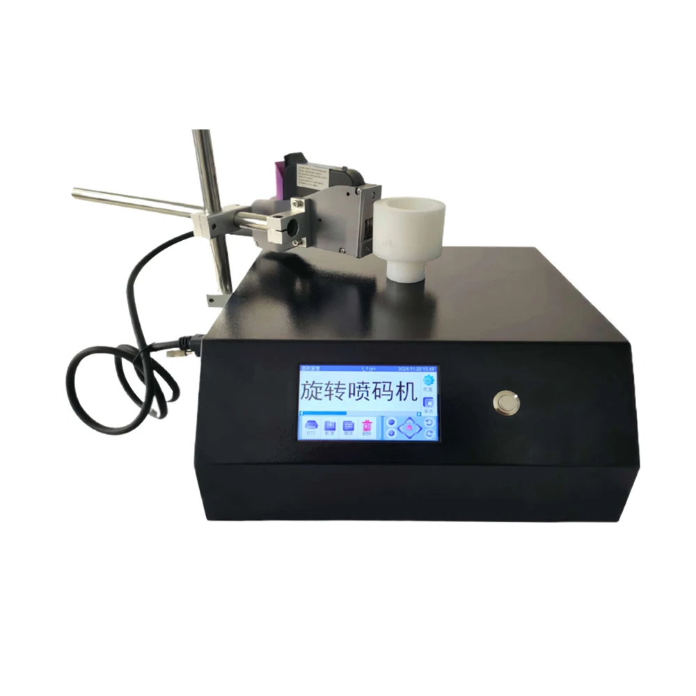 Multifunctional Rotary 600dpi TIJ Inkjet Printer with 1 Year Warranty on Quick Drying Inks for Tubular Printing