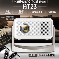 KaiAqua Native 1080P 650ANSI 4K Android 11 L018 360° Projector With Auto Keystone Focus Air Mouse Wifi6 BT5.2 Portable Outdoor