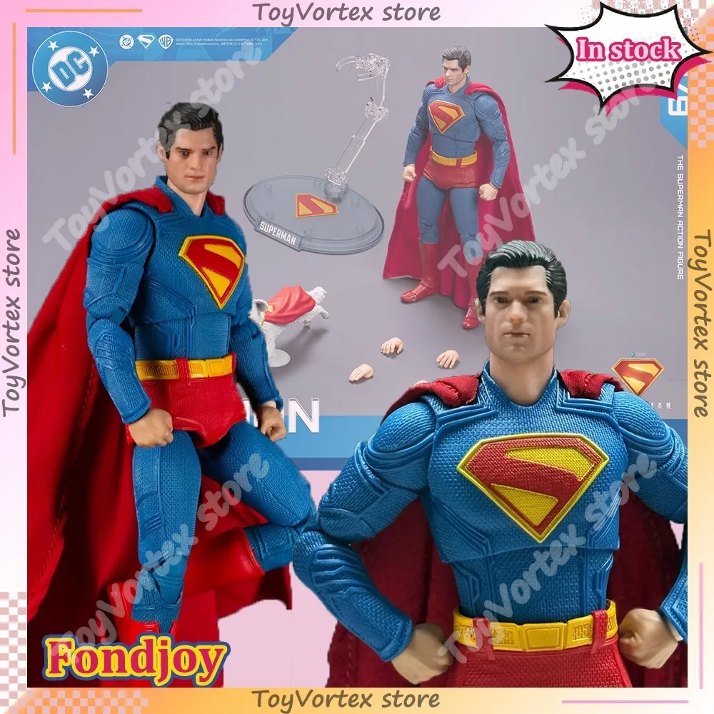 

In Stock 19cm Fondjoy Toys 2025 Superman Action Figure Movie Superman 1/9 PVC Figure DC Multiverse Model Doll Original Model