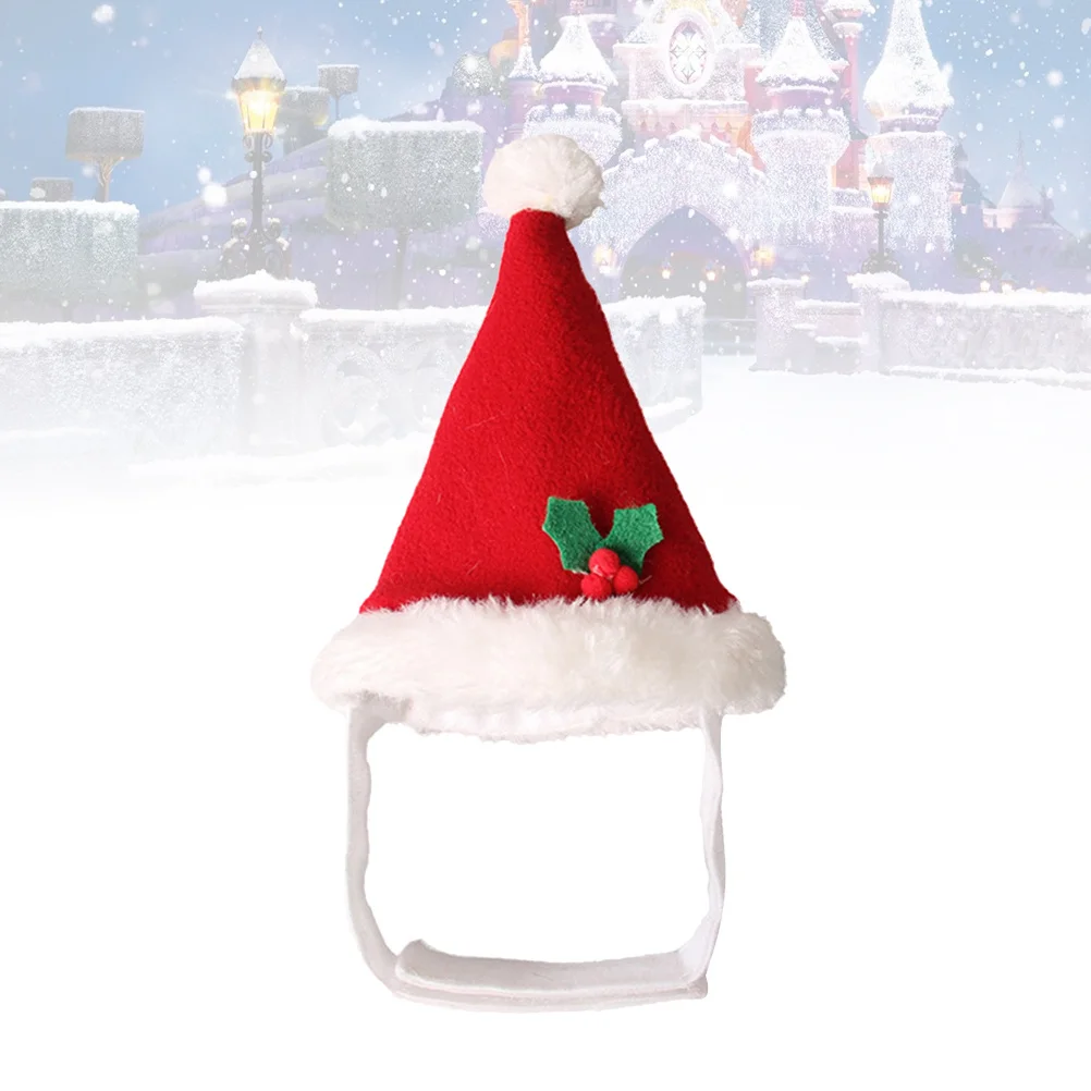 

Pet Christmas Ball Design For Small Dog Cat Puppy Soft Comfortable Holiday Party Wear Photo Prop Dog Pet Cosplay Hat Cat