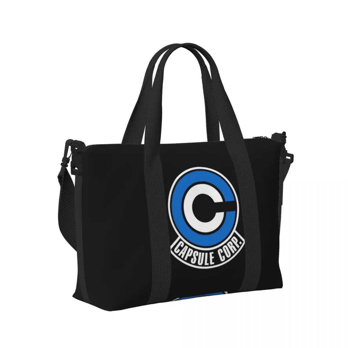 

Dragon Capsule Ball Corp Logo Beach Travel Bag Large Capacity Tote Bags for Gym Sport Women Shopping Duffle Shoulder Bag