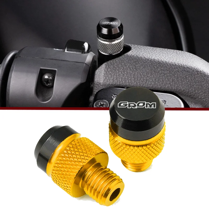 For Honda MSX125 GROM MSX125 2013-2025 Motorcycle Accessories CNC Aluminum Mirror Hole Plugs Screws Bolts Cover Caps