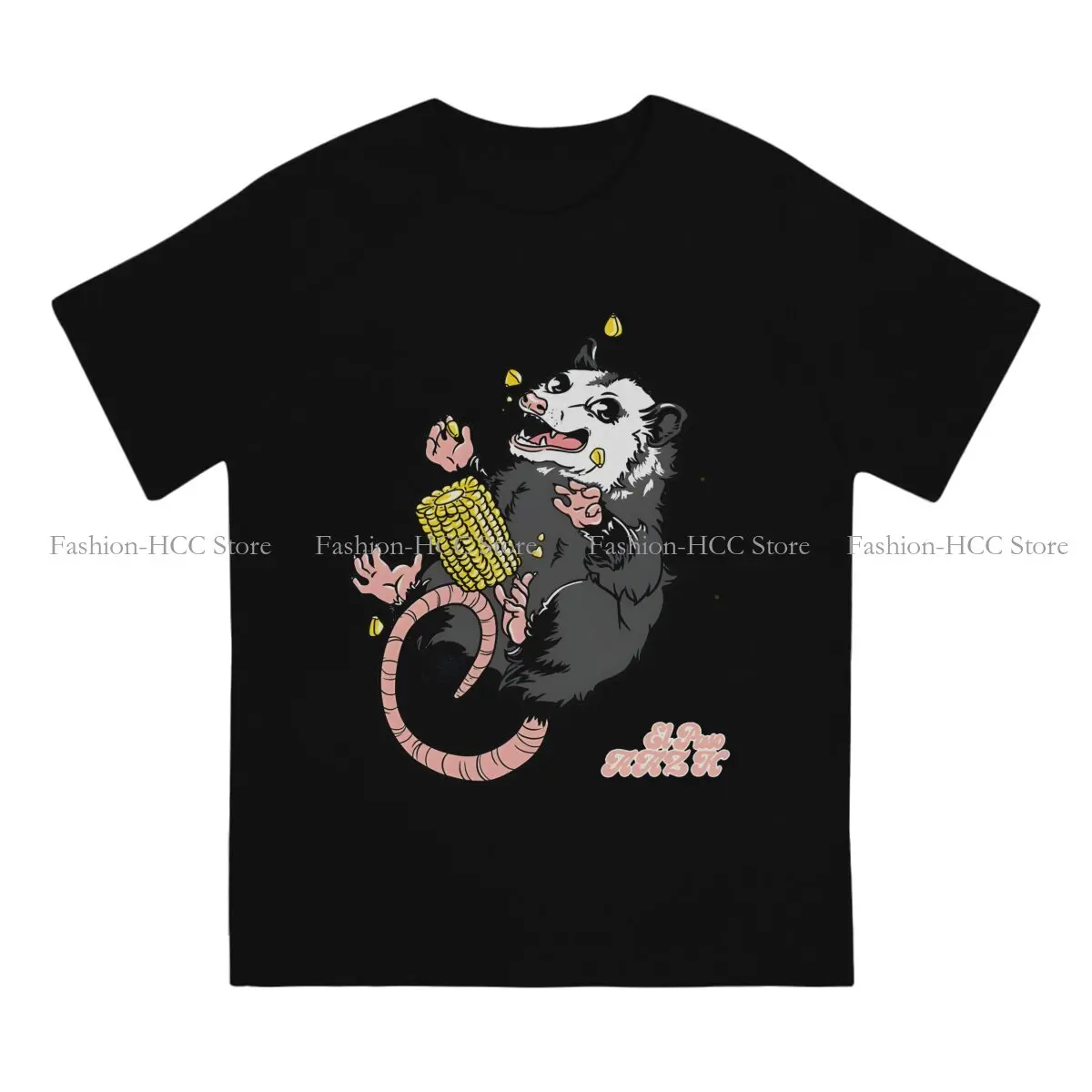 Cute Opossum Crewneck TShirts Olivia Personalize Homme T Shirt Funny Tops 6XL