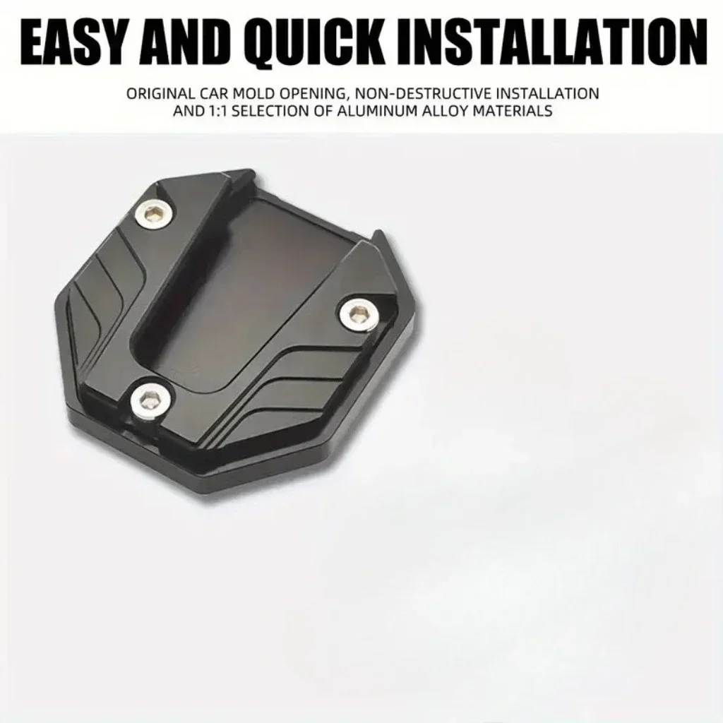 

Aluminum Alloy Motorcycle Kickstand Pad - All-Terrain Vehicle Footrest Support with Non-Slip Enlarged Base