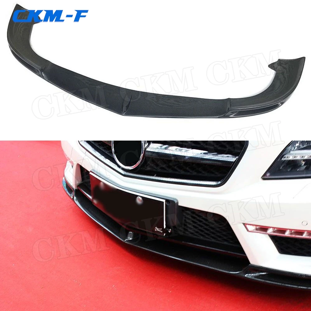 

Carbon Fiber Front Bumper Lip Chin Spoiler For Mercedez Benz CLS Class W218 CLS300 CLS350 2012-2015 Head Shovel Protector