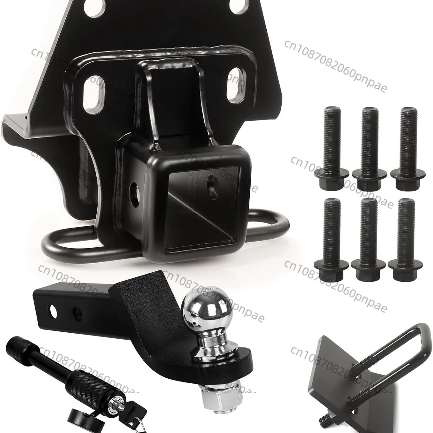 

Multifunctional rear bumper trailer hitch receiver with 5.1cm ball seat kit hitch kit