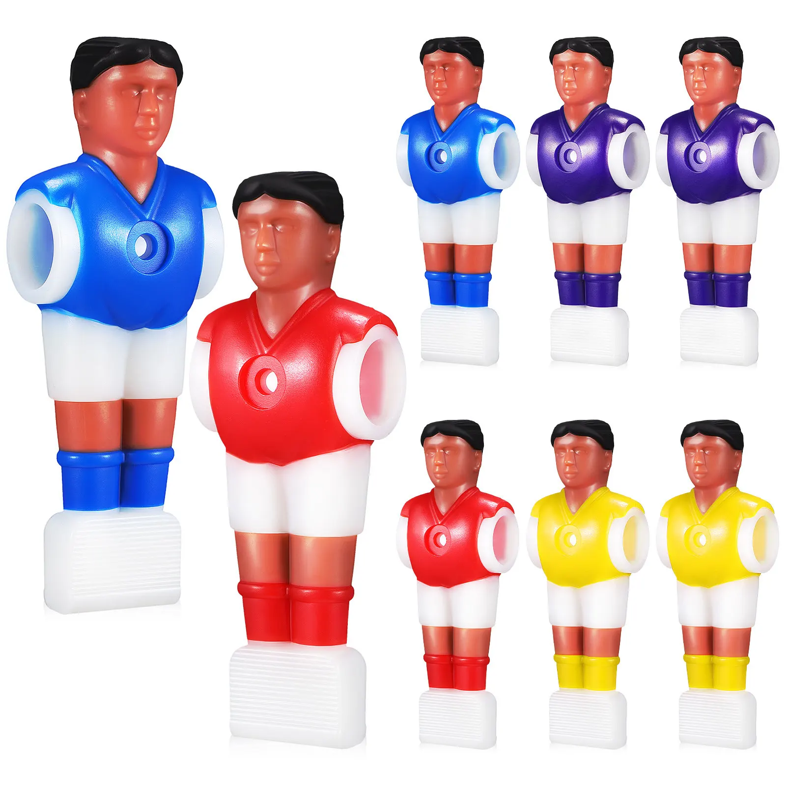 

8Pcs Table Football Figures Resin Foosball Replacement Players Creative Athlete Statues for Table Football Game Accessories