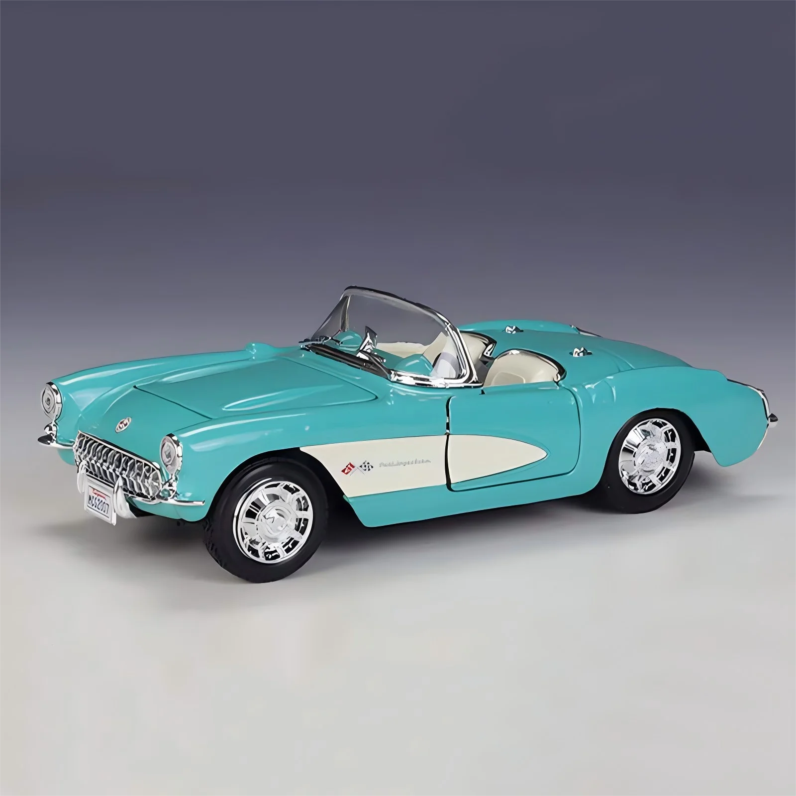 New Product In Stock Maisto 1:24 Chevrolet 1957 Corvette Alloy Miniature Diecast Model Chevrolet intage vintage car Toys Gift