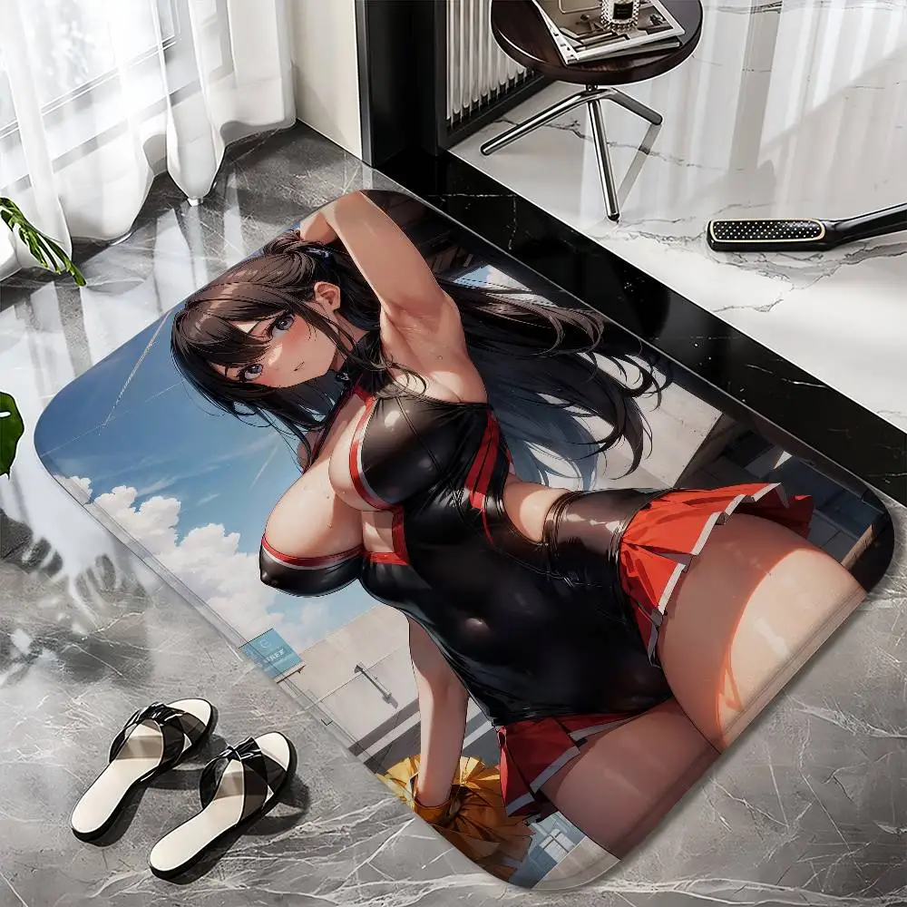 

A Huge And Sexy Beach Beauty From Japan Floor Mat Printed Large Carpets Room And Bedroom Carpets Bathroom Anti Slip Door MATS S