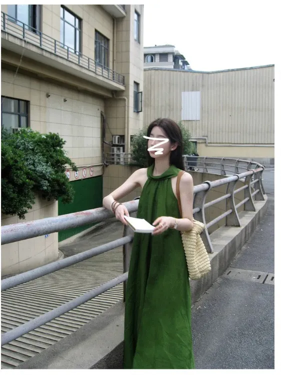 تنورة صيفية جديدة للسيدات من Dr Beautiful Beach Holiday تنورة طويلة من Ele Lady Sle بخصر فضفاض على شكل حرف A