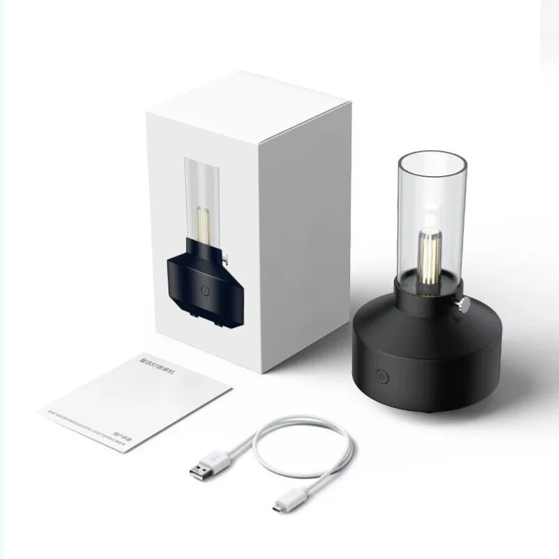 

150ml Candle Light Shape Portable Table Desktop Usb Charge Ultrasonic Essential Oil Diffuser Room