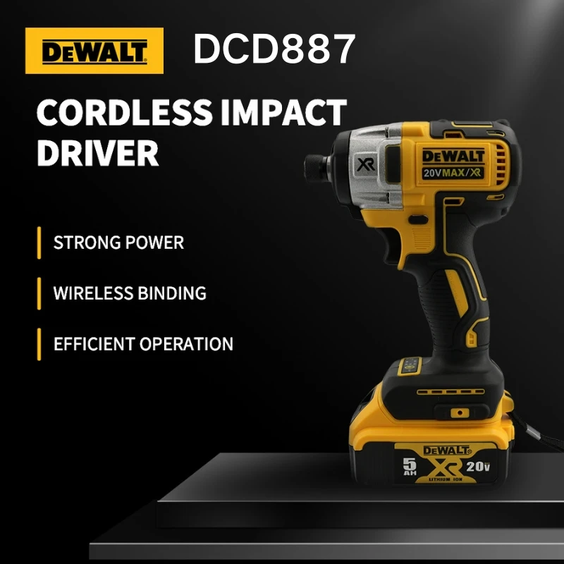 

Dewalt DCF887 Cordless Impact Driver Electric Drill With 20V Lithium-ion Battery Brushless Motor LED Light Screwdriver Impact