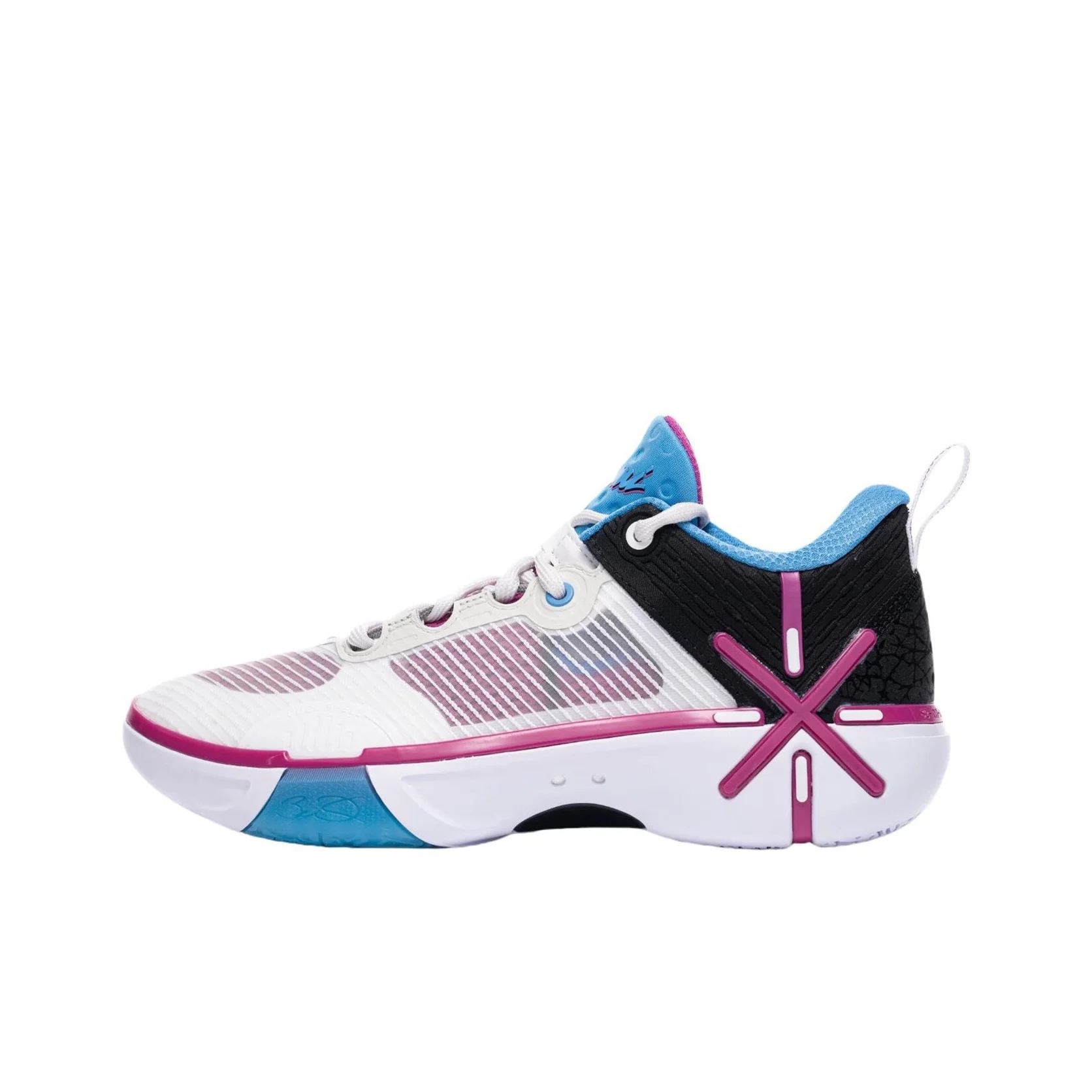 Li Ning Wade Shadow 6 Low top Basketball Shoes Men's White Black ABPV021-4