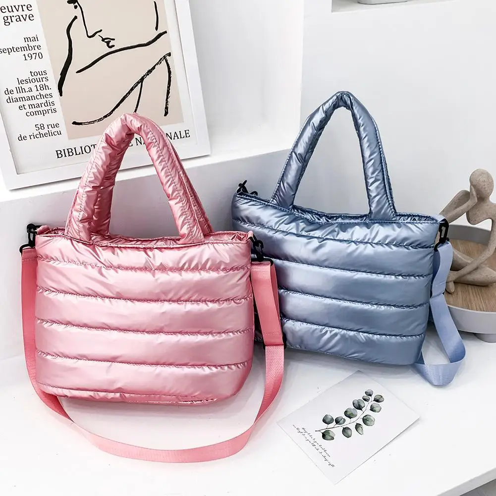 패션 여성용 나일론 자수 실 메신저 백 여성용 솔리드 컬러 대용량 크로스바디 백 선물용