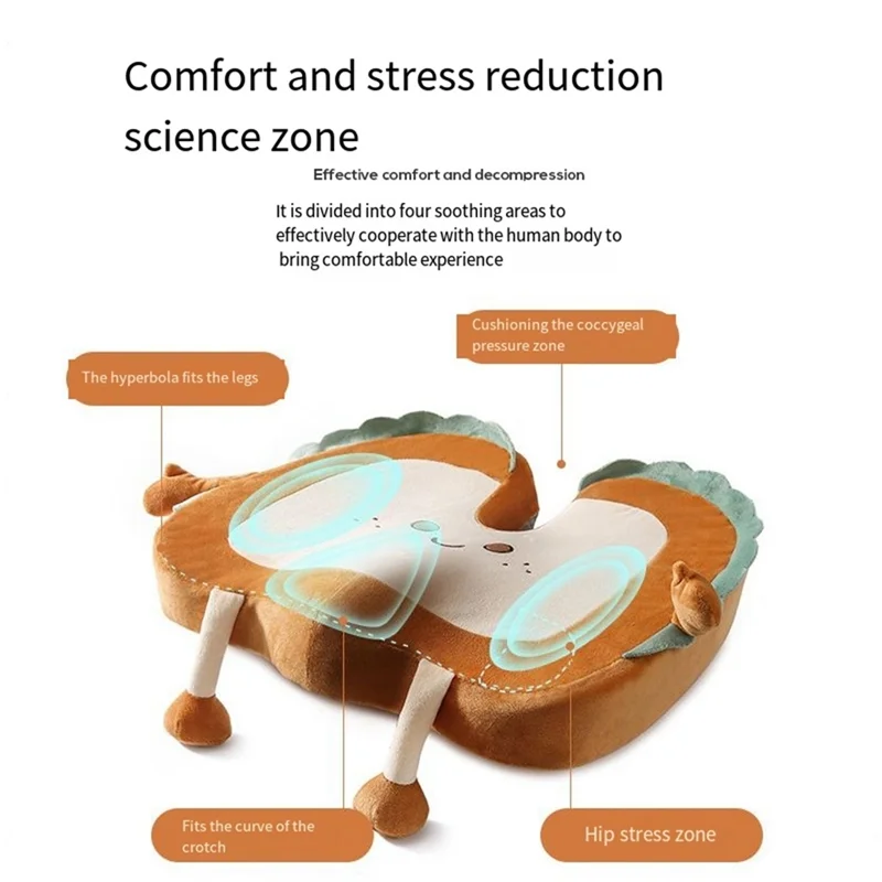 A20F-Подушка для сиденья с рисунком для офиса, долгосрочная подушка для спины сидения на талии, автомобильная подушка для талии, подушка для ухода за талией, подушка для спинки стула