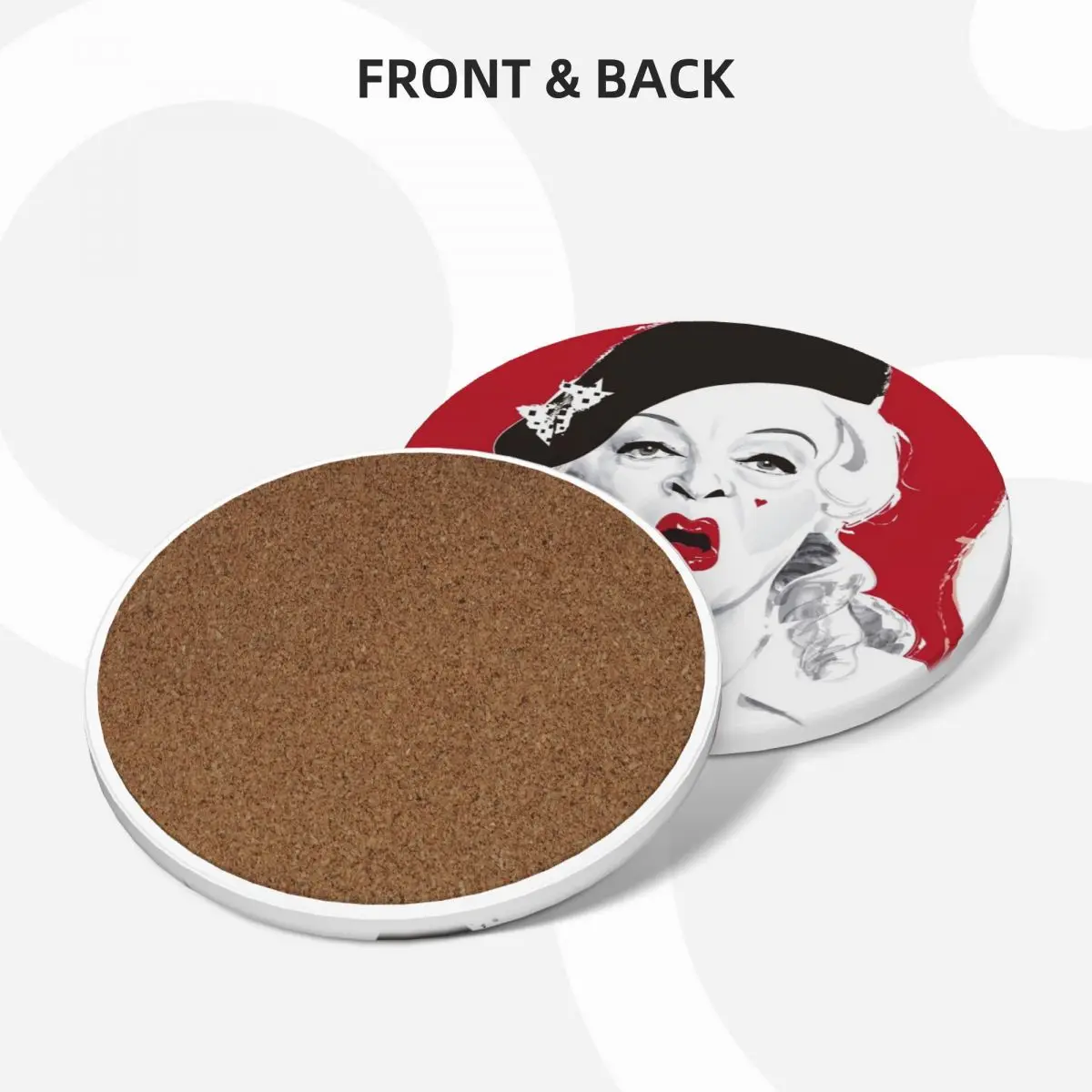 Baby Jane lipstick Ceramic Coasters (Set of 4) Tea cups personalize teapot mat for ceramics Coasters