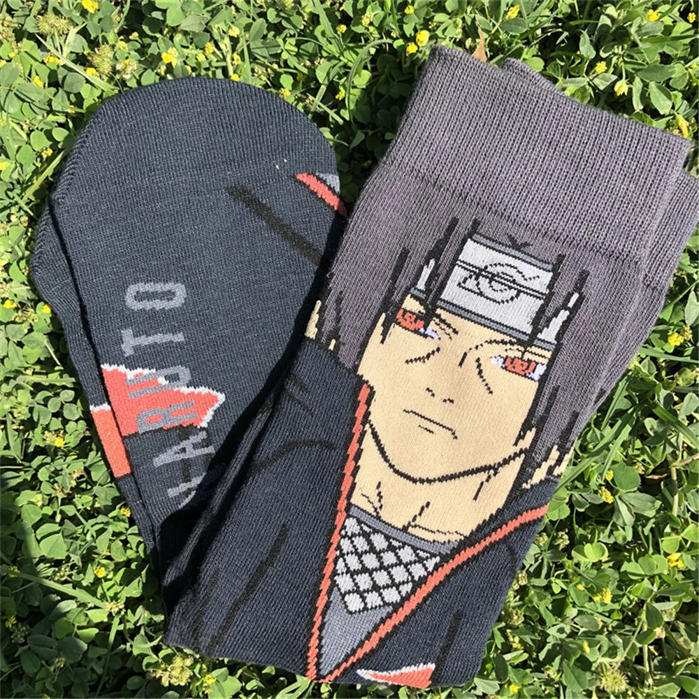 Anime NARUTO Akatsuki Sharingan Konohagakurenosato Uchiha Itachi Socks Cosplay Adult Unisex Clothing Sock Accessories Props