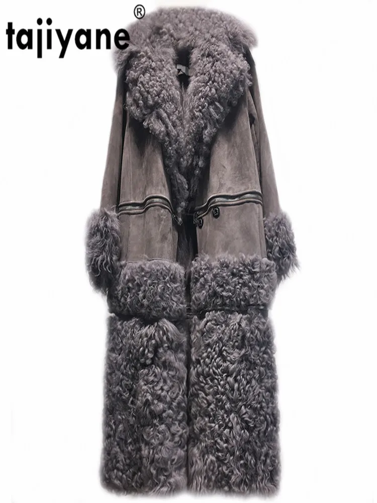 

Natural Real Fur Coat Female Wool Jacket Autumn Winter Women Clothes 2024 Korean Vintage 100% Double-faced Tops ZT4170