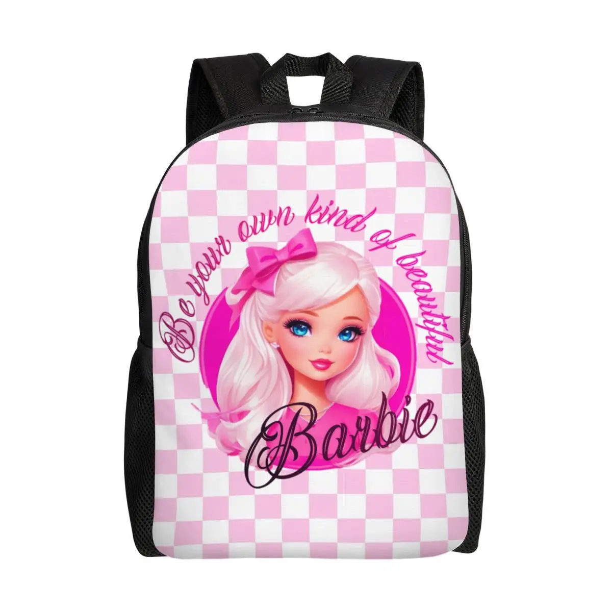 

Custom 3D Print Barbie Girl Backpacks for Girls Boys Cute College School Travel Bags Women Men Bookbag Fits 15 Inch Laptop