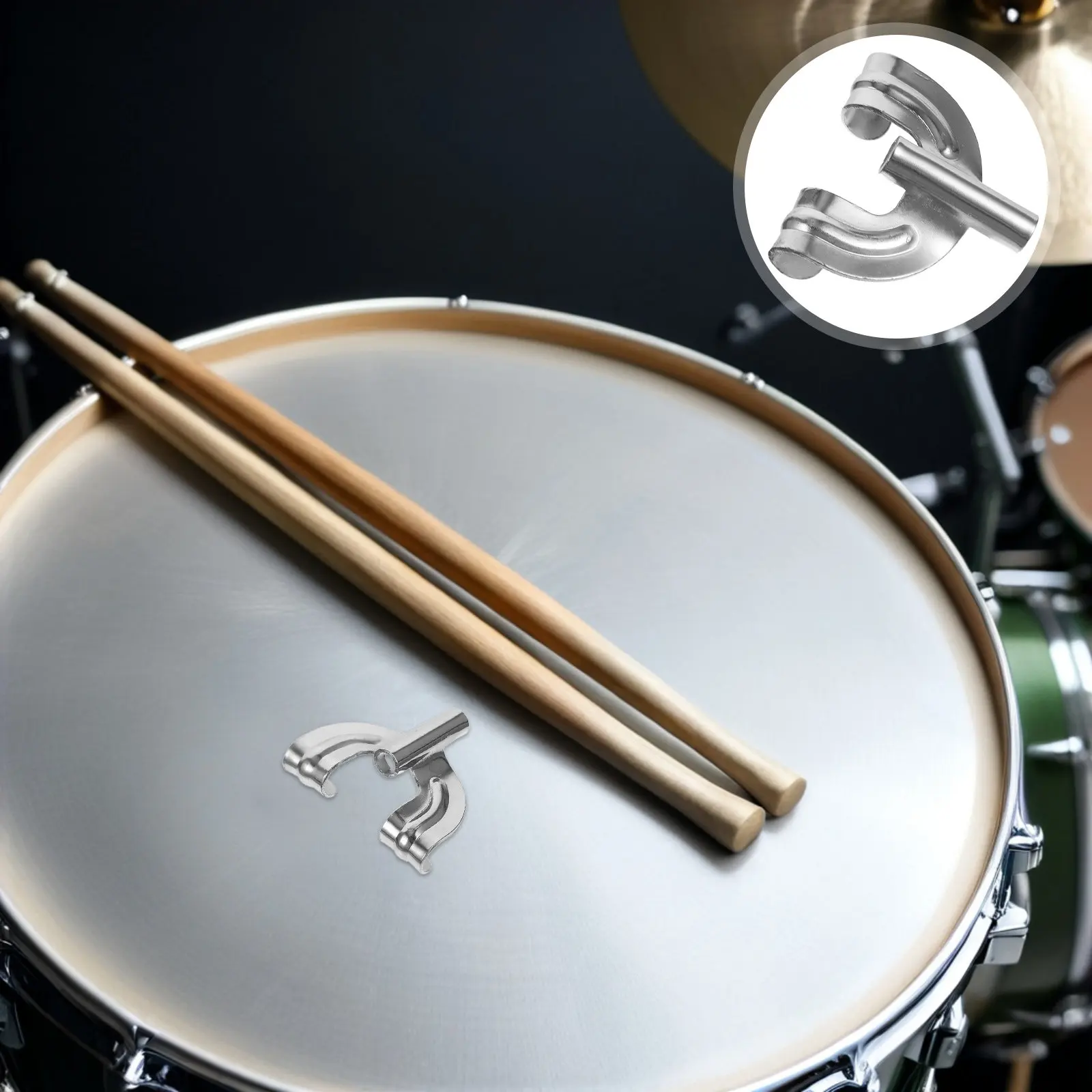 

20Pcs Drum Claw Hook Metal Hardware Percussion Instrument Snare Bass Drum Parts Replacement Accessories Set Drumming Accessories