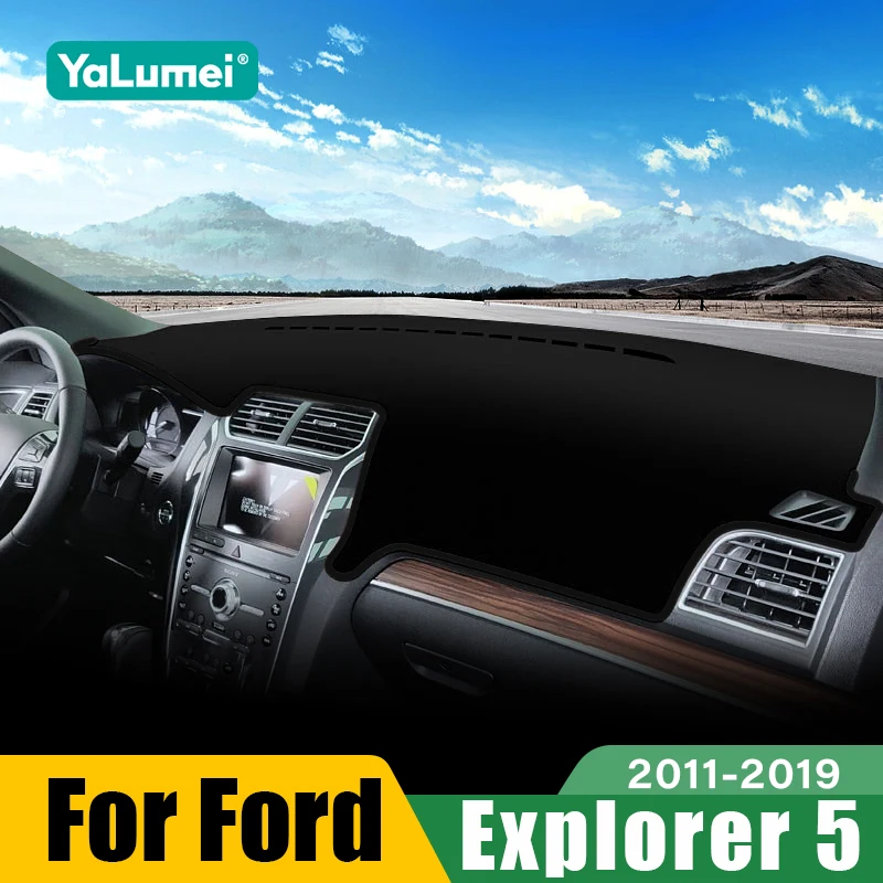 

For Ford Explorer 5 2011 2012 2013 2014 2015 2016 2017 2018 2019 Car Dashboard Sun Shade Cover Non-slip Mat Accessories
