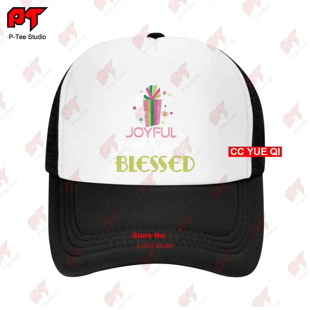 Joyful Merry Blessed Christmas Present Baseball Caps Truck Cap 9ORM