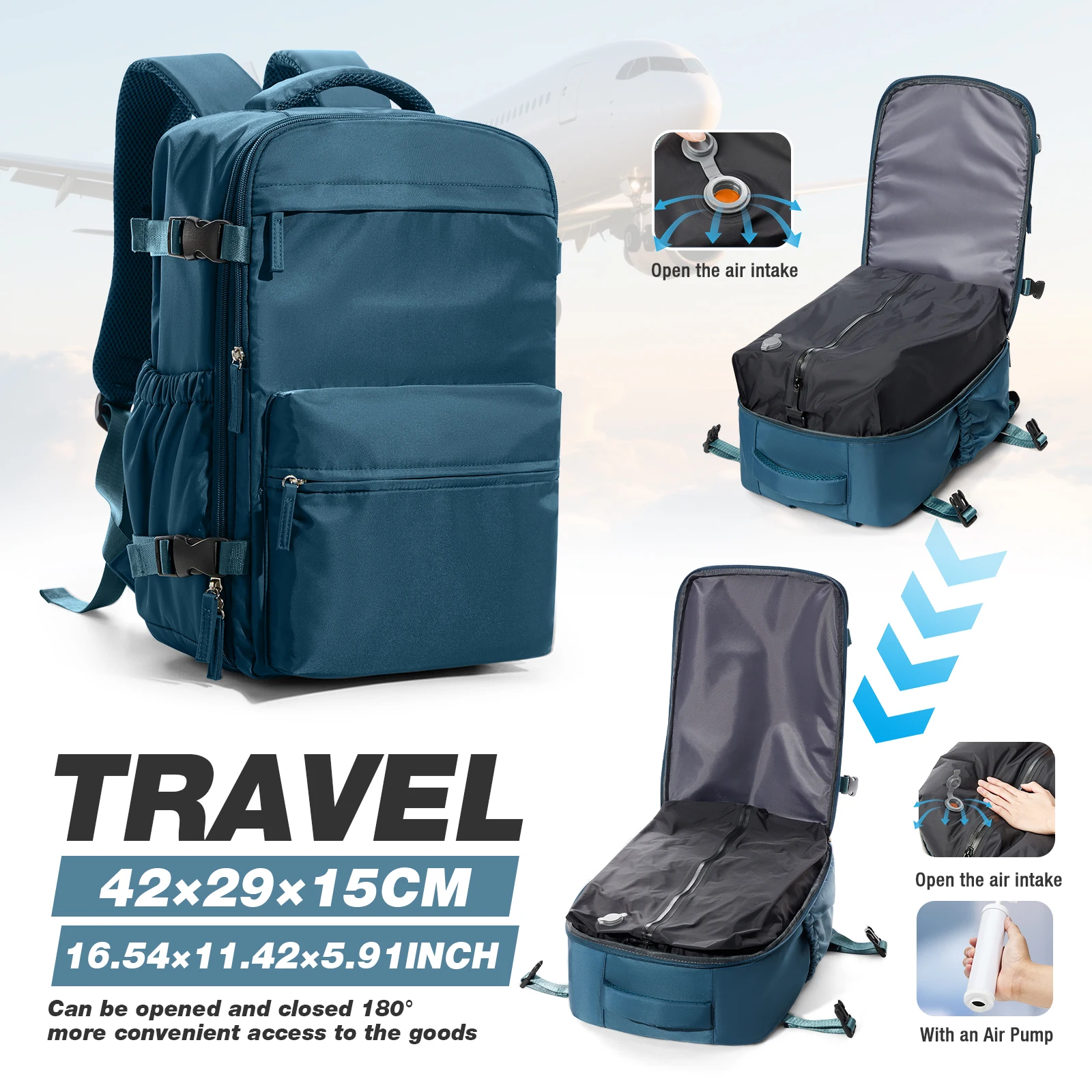 

Рюкзак большой емкости с вакуумной компрессией, походный дорожный рюкзак, легкий водонепроницаемый рюкзак для хранения, спортивная сумка на открытом воздухе