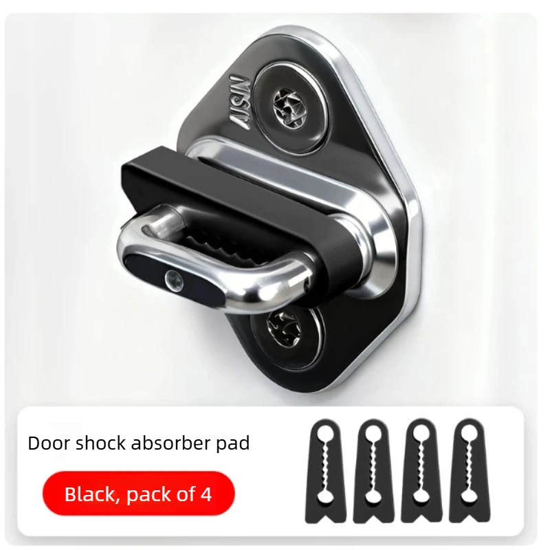 Car Silicone Door Lock Protective Cover For Lincoln Nautilus Door Shock Absorber Cushion Interior Modification Supplies Tools