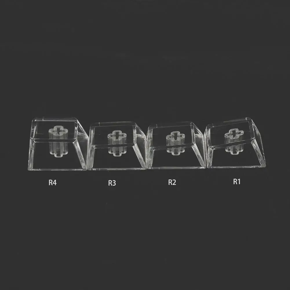 Transparent Keycaps PC Height R4 White Black 9.7mm Mechanical Keyboard Personalized Transparent Wholesale