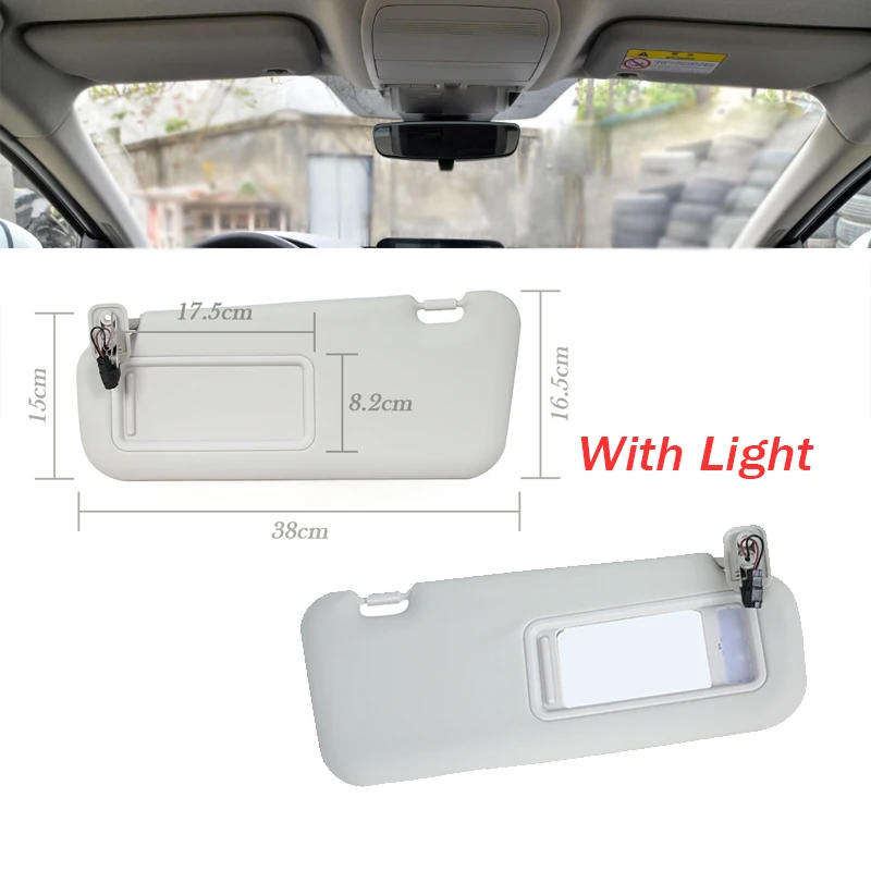 For Mazda 3 2010 2011 2012-2014 2015 Sun Visor With Light Driver Passenger Side Sunvisor BBM2-69-320C-75