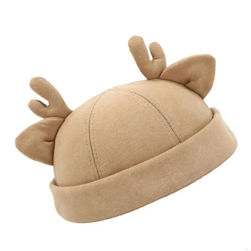 1xca Cool Brimless Breams Chapeau réglable Leon Hat Antler Ears Street Wear